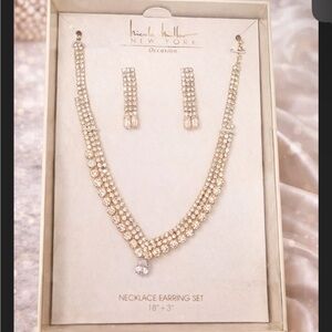 Nicole Miller New York Occasion Rhinestone Necklace & Earring Set 💎